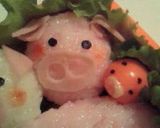 キャラ弁♪だれのお尻だブゥ〜？弁当作り方6写真