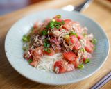 鯖缶とトマトの素麺作り方5写真