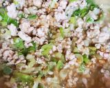 味噌風味★卵入りネギそぼろ丼作り方4写真