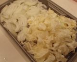 鶏ひき肉と新たまねぎのクリームパスタ作り方1写真