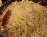 鶏ひき肉と新たまねぎのクリームパスタ作り方4写真
