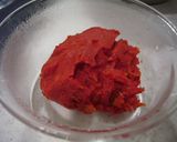<チーズ>inトマトバーグ作り方1写真
