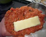 <チーズ>inトマトバーグ作り方5写真