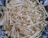 レンジで簡単　ニラとえのきの和えもの作り方1写真