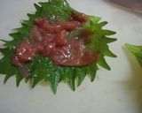 お弁当に☆梅しそ卵焼き作り方2写真