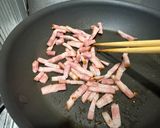 豆苗ベーコンのナンプラー炒め作り方4写真