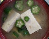 とっても簡単★豆腐とオクラのお味噌汁作り方4写真