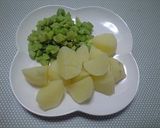 そら豆とじゃがいもの焼き春巻き作り方1写真