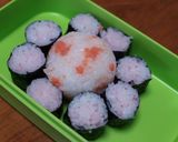 お弁当に♪ひまわりおにぎり作り方2写真