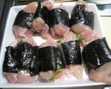 しそ＆チーズin海苔巻きチキンカツ作り方2写真