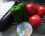 シーチキン＋トマトで野菜を煮込みました❤作り方1写真