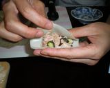皮余った？シーチキン＆アスパラ餃子♪作り方3写真