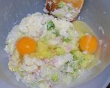 ポテトサラダをリメイク→ポテサラオムレツ作り方3写真