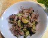 バジルたっぷり♪豚肉とズッキーニ炒め作り方4写真