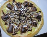 やみつき★チョコバナナのデザートピザ作り方8写真