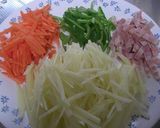 細切りじゃが芋とベーコンの炒め物♪作り方1写真
