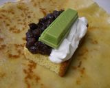 宇治抹茶キットカットの和風クレープ作り方2写真