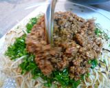 ピリ辛！豚そぼろ韮焼きそば作り方5写真