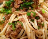 ピリ辛！豚そぼろ韮焼きそば作り方7写真