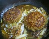 甘辛和風煮込み☆やわらかハンバーグ作り方5写真