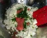 明太子豆腐の油揚げ詰め焼き作り方3写真