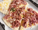 簡単♡プルコギビーフチーズピザ作り方1写真