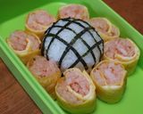 お弁当に♪ひまわりおにぎり作り方5写真