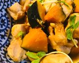 鶏肉とカボチャのあまから炒め煮作り方4写真