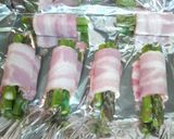 クルクル巻いてチン!アスパラベーコン巻き作り方3写真