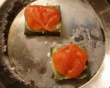 よもぎ麩と柚子味噌とサーモンのカナッペ作り方6写真