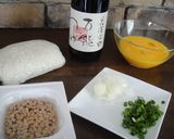 パラパラの納豆炒飯（チャーハン）作り方1写真