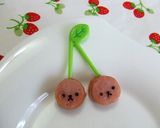 ✿キャラ弁❤簡単ウインナーでさくらんぼ✿作り方4写真