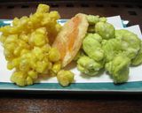 イチオシ★そら豆とトウモロコシの天ぷら作り方11写真