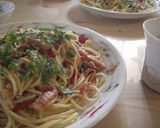 青じそとトマトのスパゲッティー作り方7写真