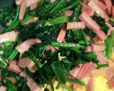 スパムとほうれん草のチャンプルー作り方4写真