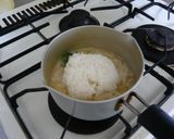 残ったみそ汁でリゾット風作り方1写真