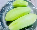 今日の副菜！レンジで作る白だしの翡翠ナス作り方1写真