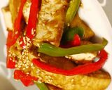 厚揚げのチンジャオロース風　カレー味♪作り方4写真