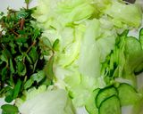 スベリヒユ（ひょう）入りサラダ作り方2写真