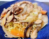 白菜たっぷり!あんかけ焼きそば作り方10写真