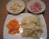 *炊き込み風　豚肉と、たけのこの旨飯*作り方2写真