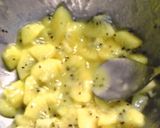 キウイと生ハムの冷製パスタ作り方1写真