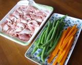お弁当の手作り冷凍おかず～いんげん＆人参作り方1写真