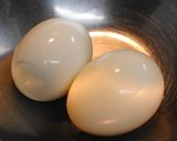 ゆで卵　ぎざぎざ飾り切り作り方1写真