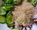 胡麻たっぷり♪たこと胡瓜の酢の物作り方3写真