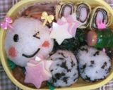 キャラ弁♡簡単おかず！ハムとチーズ重ね♡作り方4写真