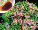 茎ブロッコリーと牛肉のオイスター炒め作り方7写真