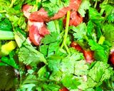 ラムとパクチーのスパイス炒め作り方1写真