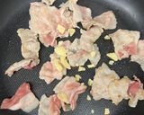 芋づるのニンニク炒め作り方2写真