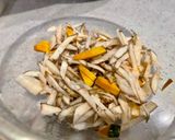 ごぼうと蓮根のかぼちゃまぶし作り方1写真